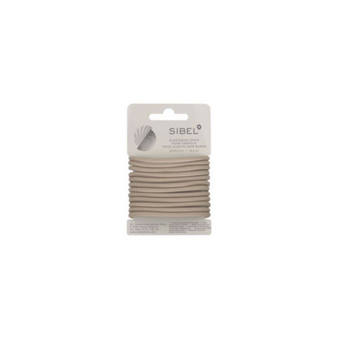 SIBEL Elastische Haarbandjes Blond Dik 12st