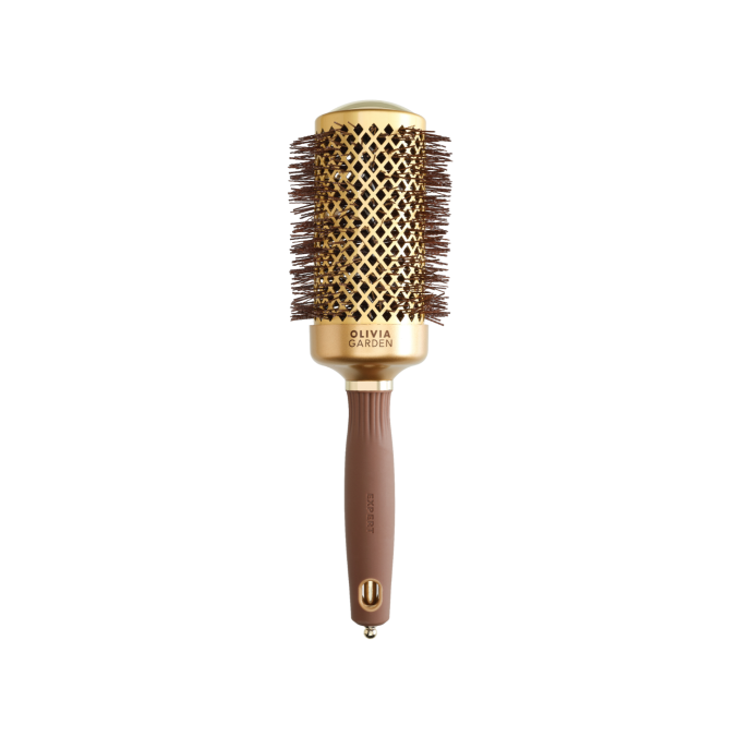 OLIVIA GARDEN Expert Blowout Shine Wavy Goud&Bruin 55mm