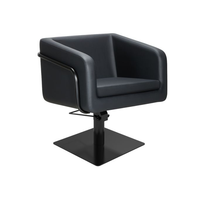 MIRPLAY Kappersstoel Egan B Vierkante voet Zwart
