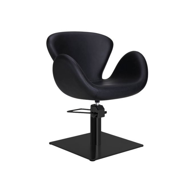 MIRPLAY Kappersstoel Chloe Vierkante voet Zwart