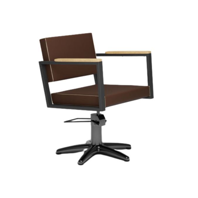 MIRPLAY Kappersstoel Ocean BR Stervoet Zwart