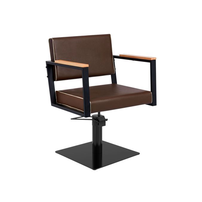 MIRPLAY Kappersstoel Ocean BR Vierkante voet Zwart