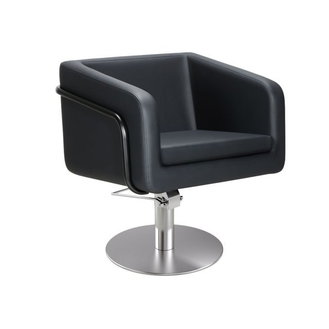 MIRPLAY Kappersstoel Egan B Ronde voet Zilver