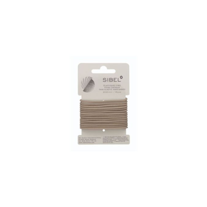 SIBEL Elastische Haarbandjes Blond Dun 16st