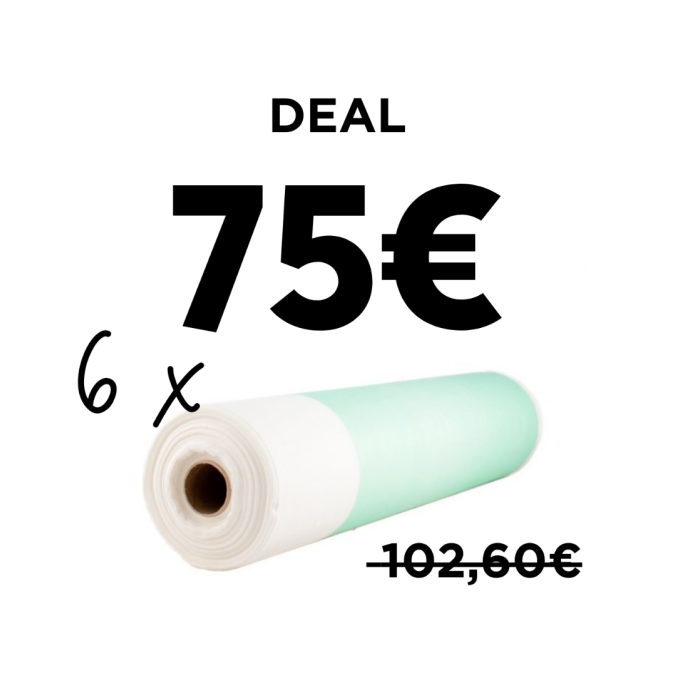 Plasty 50x70cm Groen 6st €75 Deal