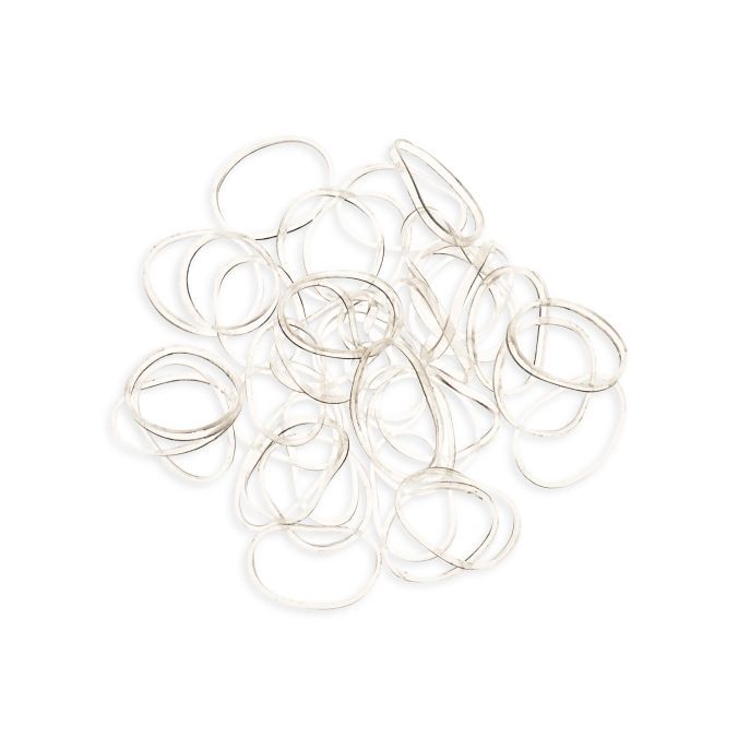 Mini haarelastieken transparant 40st