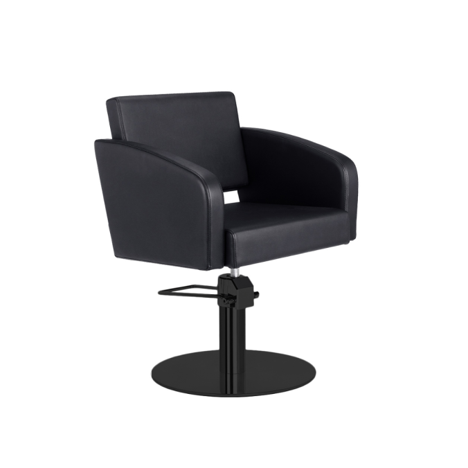 MIRPLAY Fauteuil Loris Base ronde Noir