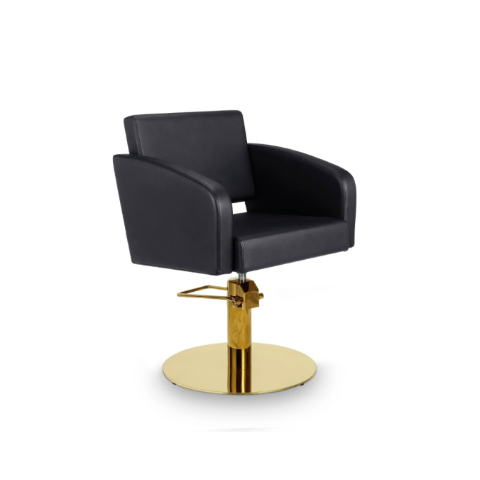 MIRPLAY Fauteuil Loris Base ronde Or