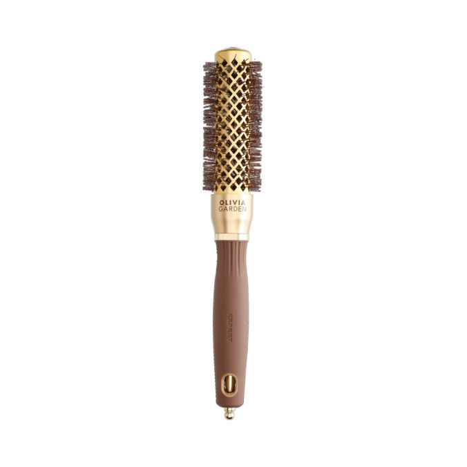 OLIVIA GARDEN Expert Blowout Shine Wavy Goud&Bruin 25mm