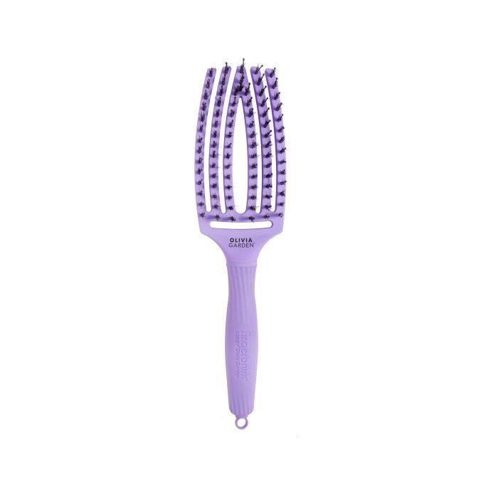 OLIVIA GARDEN Fingerbrush Boar & Nylon Medium Lavender