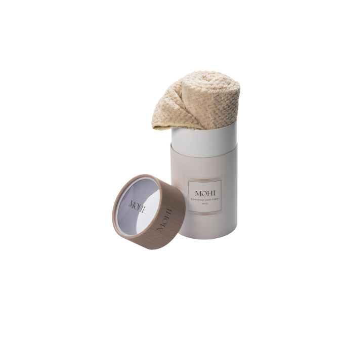 MAX PRO MOHI Microfiber Hair Towel Beige
