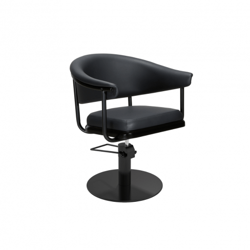 MIRPLAY Kappersstoel Lyra B Ronde voet - Zwart