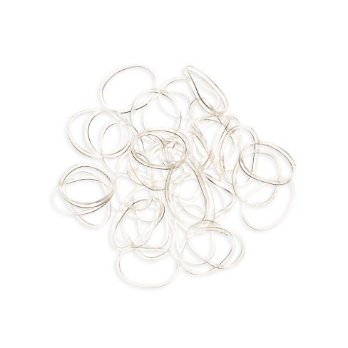 Mini haarelastieken transparant 40st