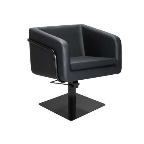 MIRPLAY Kappersstoel Egan B Vierkante voet Zwart