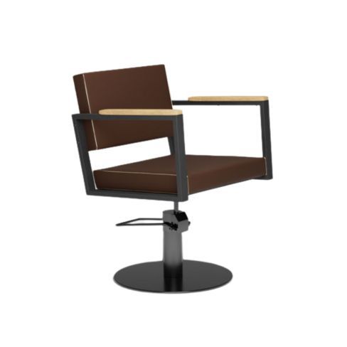 MIRPLAY Kappersstoel Ocean BR Ronde voet Zwart