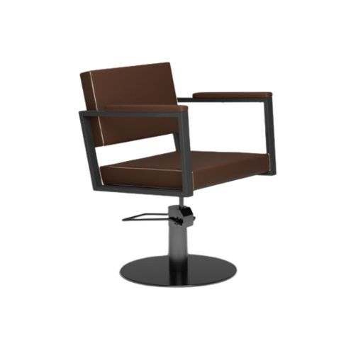 MIRPLAY Kappersstoel Ocean BRU Ronde voet Zwart