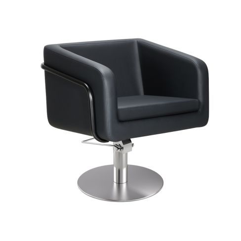 MIRPLAY Kappersstoel Egan B Ronde voet Zilver