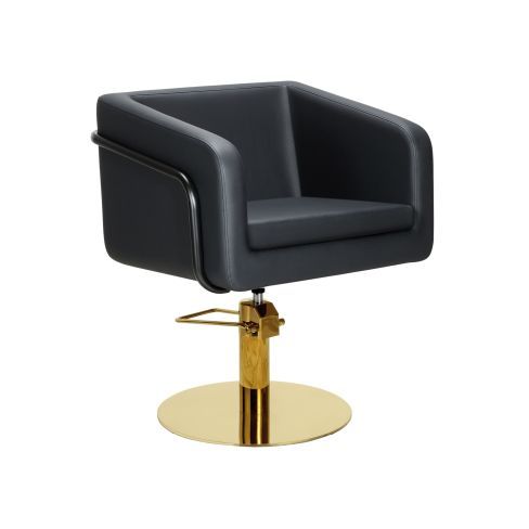 MIRPLAY Kappersstoel Egan B Ronde voet Goud
