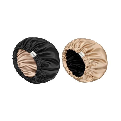 MAX PRO MOHI Bonnet Satijnen Slaapmuts Zwart & Beige
