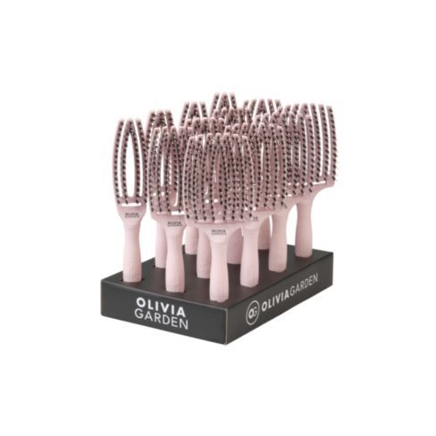 OLIVIA GARDEN Fingerbrush Combo Pastel Pink Display 12pcs