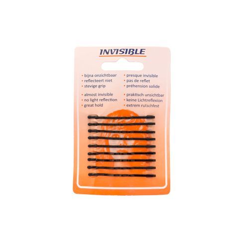 INVISIBLE Épingles À Cheveux 5cm Courtes Noir