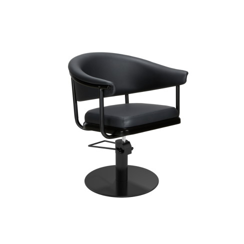 MIRPLAY Kappersstoel Lyra B Ronde voet - Zwart