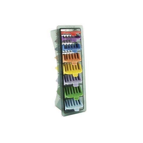 WAHL 8 Gekleurde Opzetkammen Met Organizer (3mm-25mm)