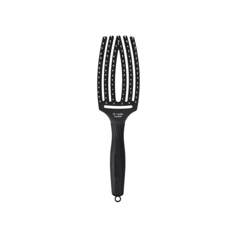 OLIVIA GARDEN Fingerbrush Boar & Nylon Medium Black