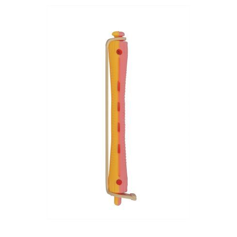 Permanentwikkels Lang Geel/Roze 8mm 12pcs