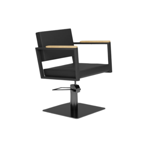 MIRPLAY Fauteuil Ocean B Base carrée Noir