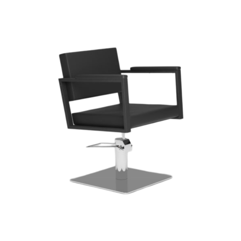 MIRPLAY Fauteuil Ocean BU Base carrée Argent