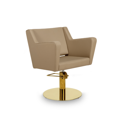 MIRPLAY Fauteuil Anouk BE Base ronde - Or